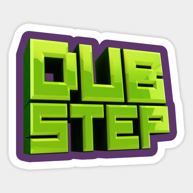 Dubstep 3D T-Shirt Sticker by CowTipper